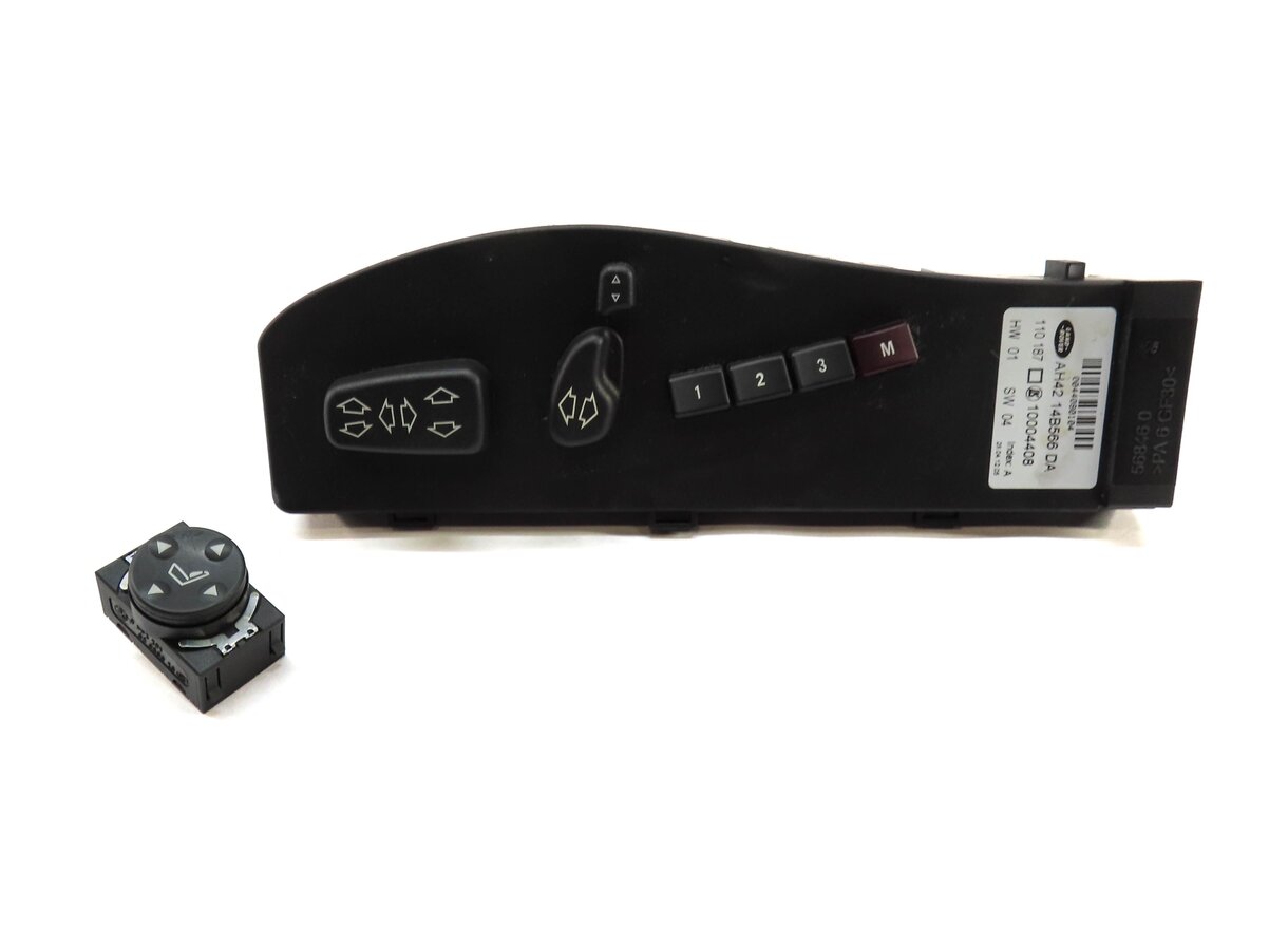 Thumbnail 2: 2012 RANGE ROVER L322 FRONT LEFT DRIVER SEAT ADJUST ADJUSTMENT SWITCH SET2 BLACK