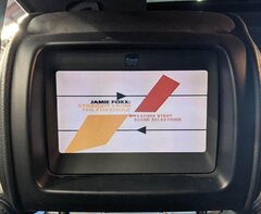 10-12 RANGE ROVER L322 FRONT LEFT or RIGHT SEAT HEADREST w/ DVD SCREEN JET BLACK