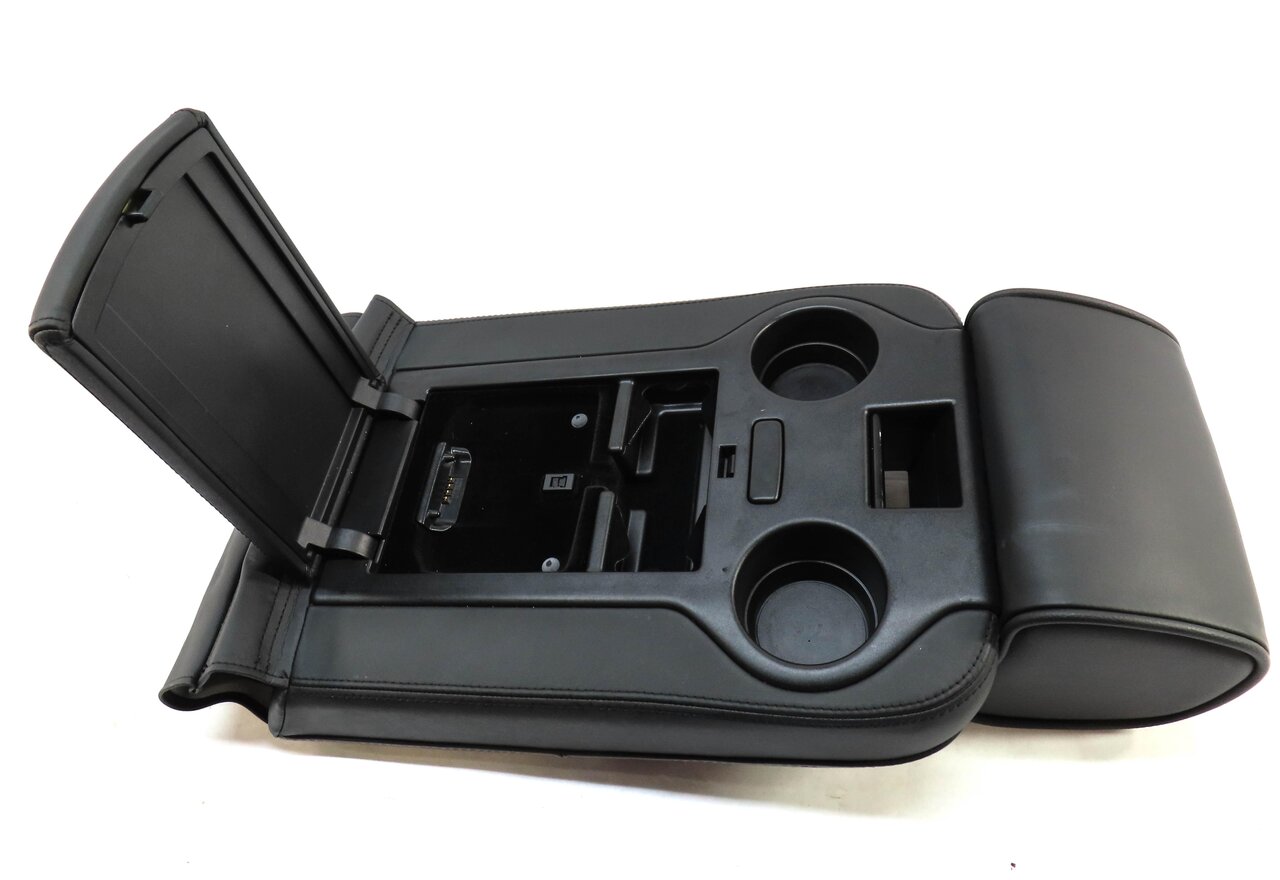 Thumbnail 6: 09-12 RANGE ROVER L322 REAR SEAT CENTER CONSOLE ARMREST CUP HOLDER (JET BLACK)
