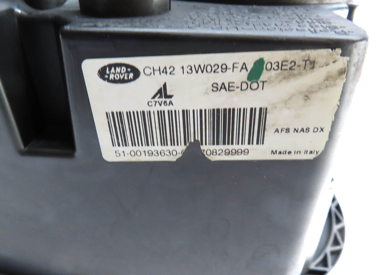 Thumbnail 9: 2012 RANGE ROVER (L322) RIGHT PASSENGER XENON HID AFS ADAPTIVE HEADLIGHT (BLACK)
