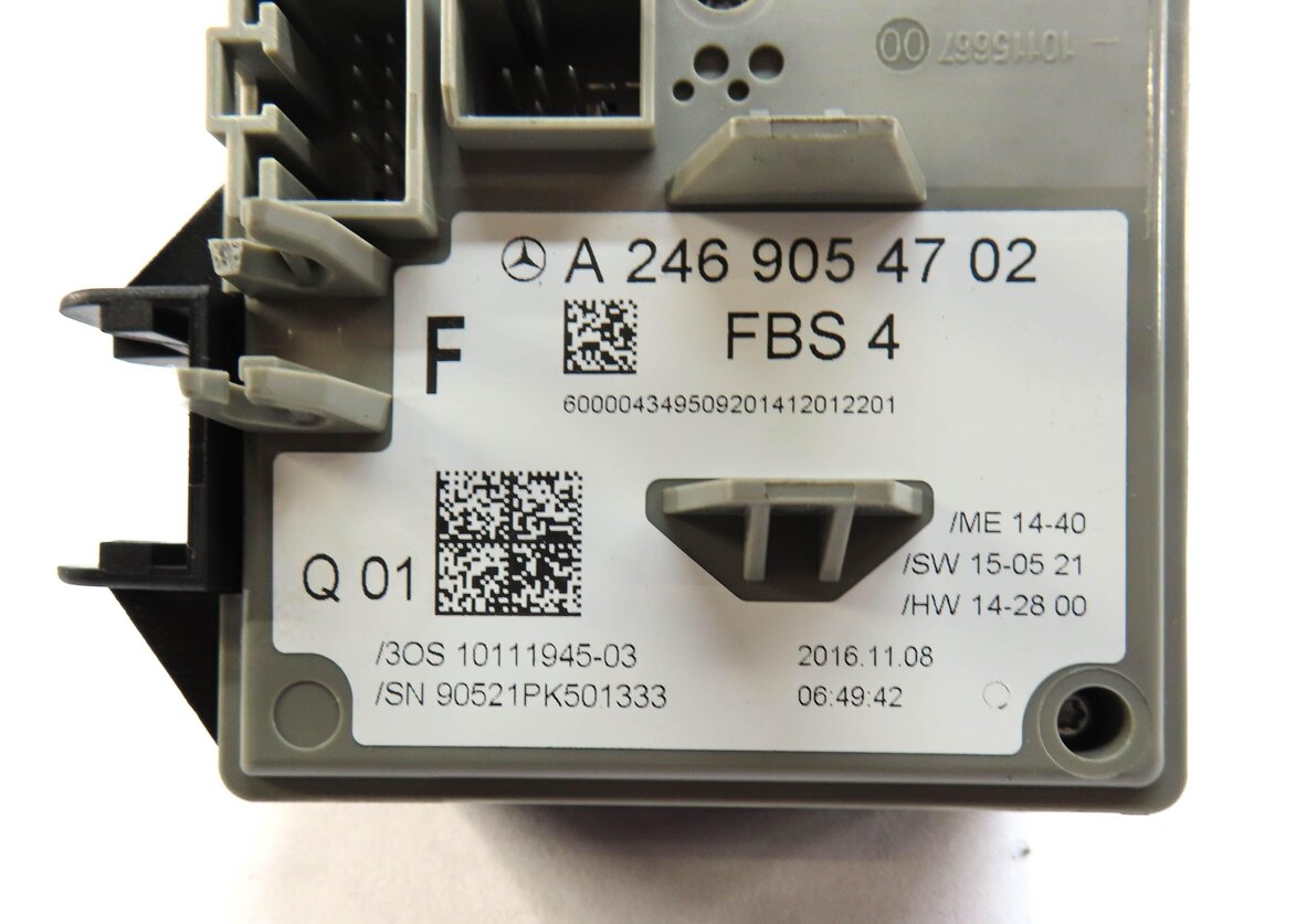 Thumbnail 4: 2016-2017 MERCEDES B250 CLA GLA (C117 W242 X156) IGNITION SWITCH MODULE