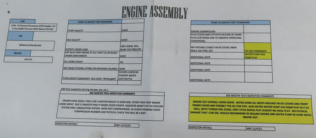 Thumbnail 7: 10-13 PORSCHE PANAMERA (970 G1) AWD 4.8L M48 TURBO ENGINE ASSEMBLY 143k & VIDEO