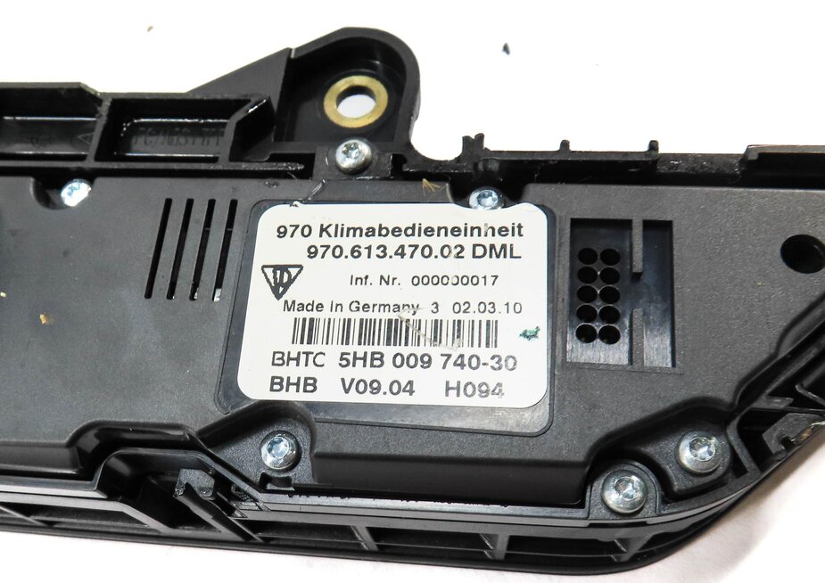 Thumbnail 9: 2010-2013 PORSCHE PANAMERA (970 G1) FRONT HEATER AC TEMPERATURE CONTROL (4-ZONE)