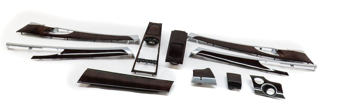 Thumbnail 2: 2010 PORSCHE PANAMERA (970 G1) INTERIOR WOOD GRAIN TRIM PANEL SET (WALNUT)