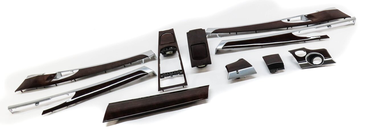 Thumbnail 3: 2010 PORSCHE PANAMERA (970 G1) INTERIOR WOOD GRAIN TRIM PANEL SET (WALNUT)