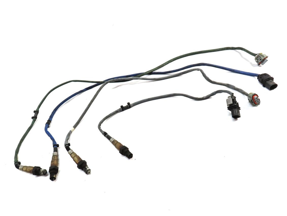 2010 PORSCHE PANAMERA (970 G1) 4.8L M48 TURBO PRE POST CAT O2 OXYGEN SENSOR SET