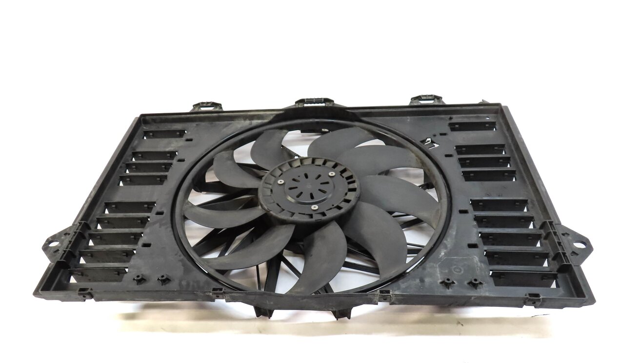 Thumbnail 2: 10-16 PORSCHE PANAMERA (970 G1) 4.8L TURBO RADIATOR COOLING FAN MOTOR w/ SHROUD