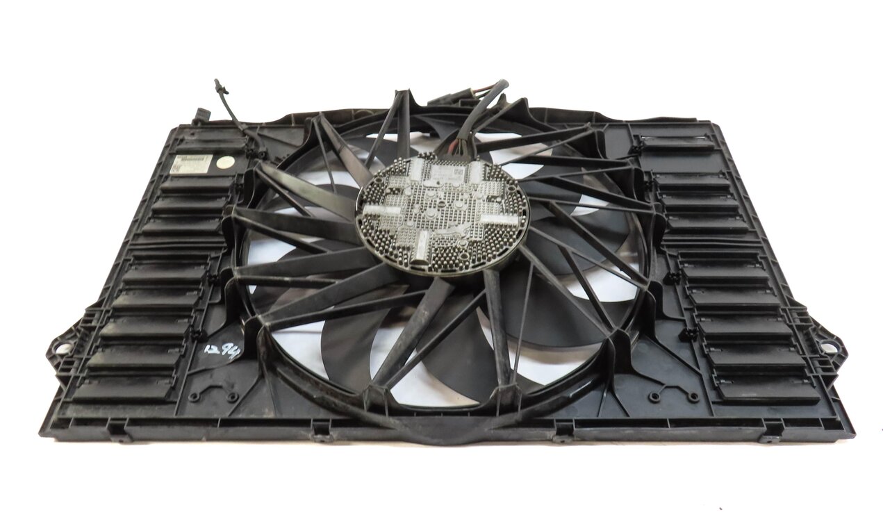 Thumbnail 4: 10-16 PORSCHE PANAMERA (970 G1) 4.8L TURBO RADIATOR COOLING FAN MOTOR w/ SHROUD