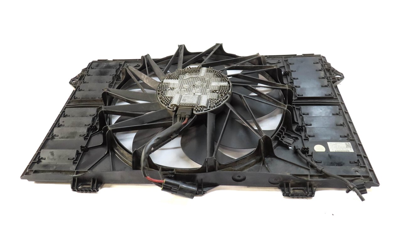 Thumbnail 5: 10-16 PORSCHE PANAMERA (970 G1) 4.8L TURBO RADIATOR COOLING FAN MOTOR w/ SHROUD