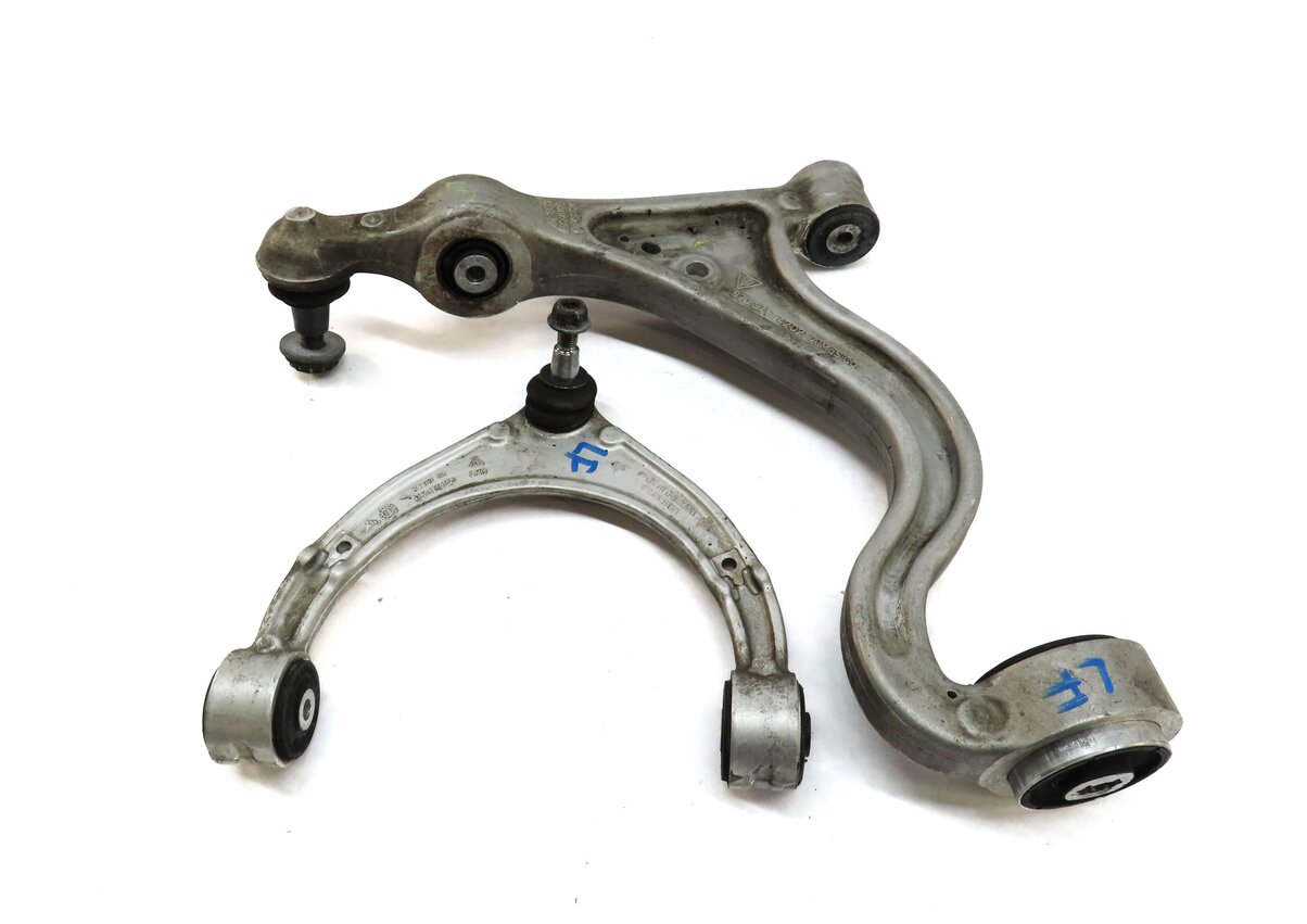 Thumbnail 1: 2010-2013 PORSCHE PANAMERA (970 G1) LEFT FRONT UPPER & LOWER CONTROL ARM SET-2