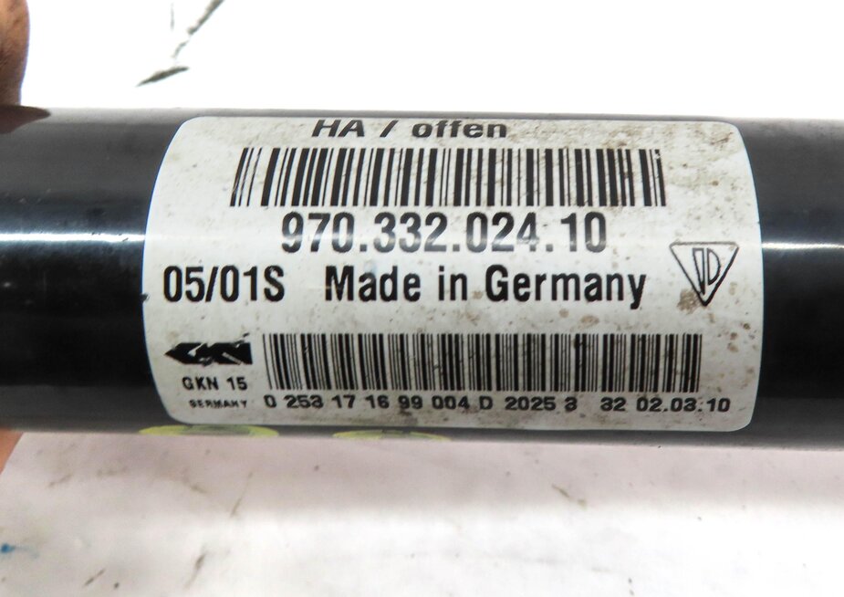 Thumbnail 5: 2010-2013 PORSCHE PANAMERA (970 G1) RIGHT PASSENGER REAR AXLE SHAFT w/ KNUCKLE