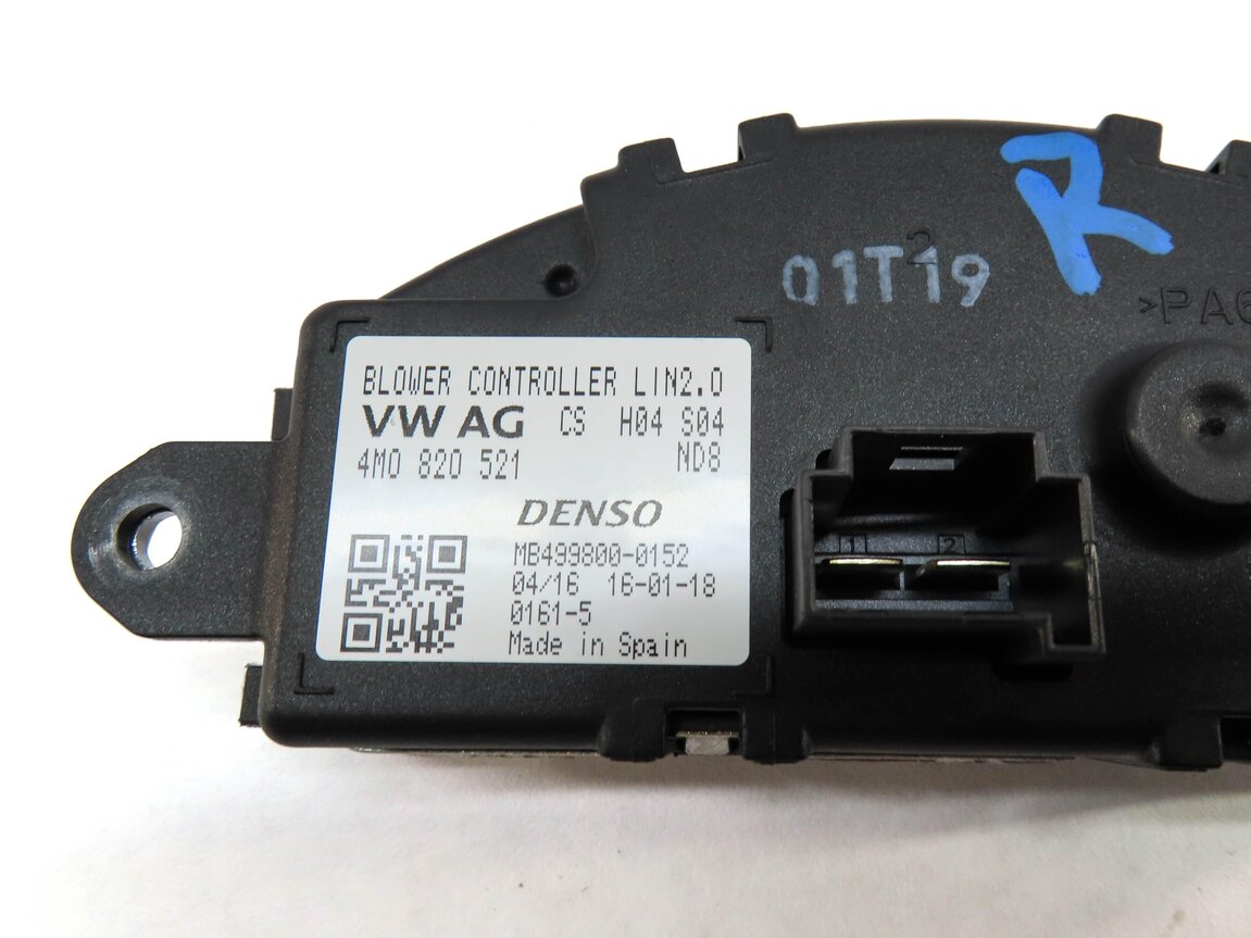 Thumbnail 4: 2017-1022 AUDI Q7 (4M) REAR BLOWER FAN MOTOR RESISTOR