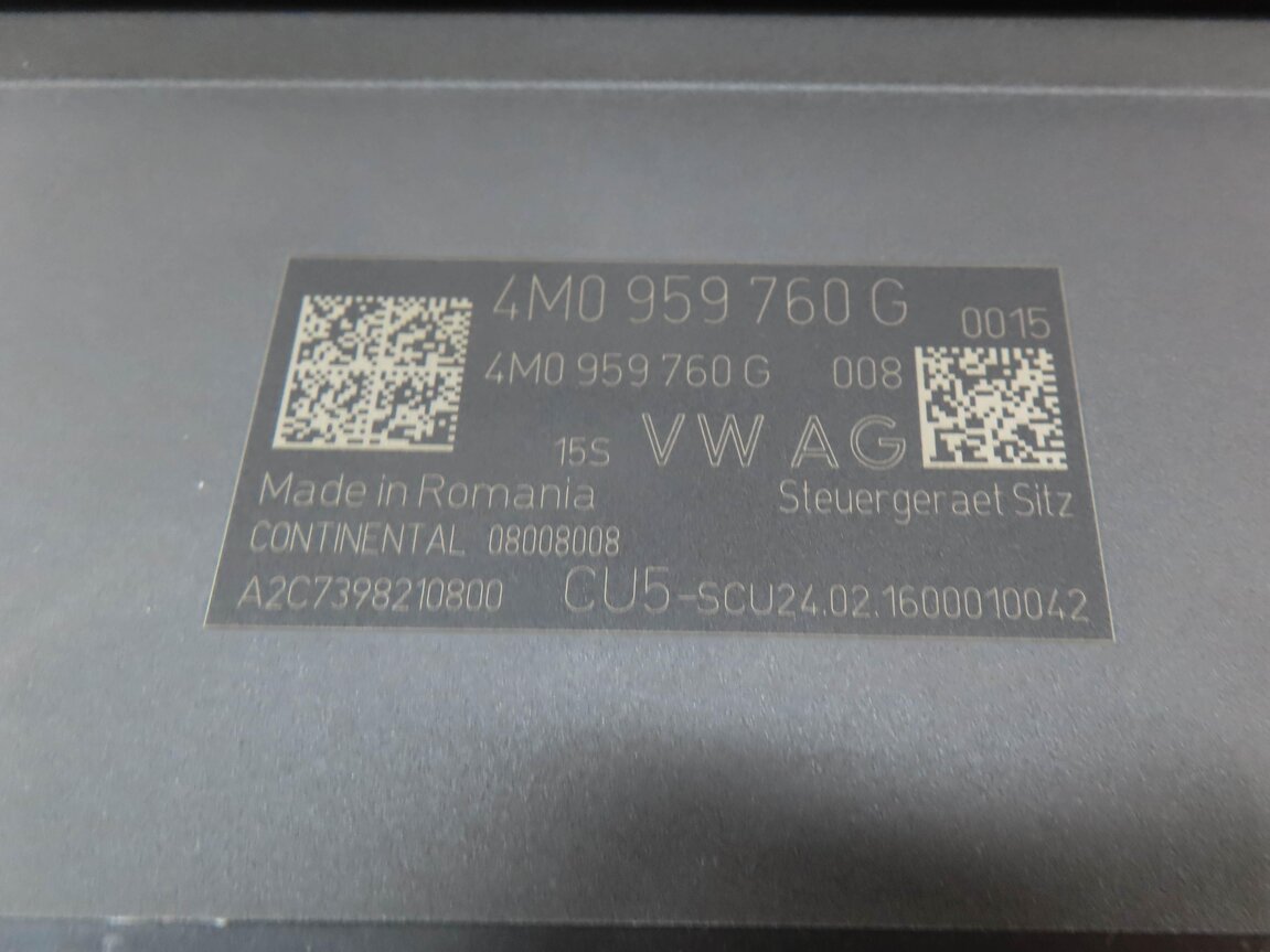 Thumbnail 4: 2017 AUDI Q7 (4M) REAR 3RD ROW SEAT CONTROL MODULE 4M0959760