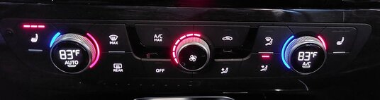 Thumbnail 2: 2017-2019 AUDI Q7 (4M) FRONT HEATER A/C TEMPERATURE CLIMATE CONTROL PANEL