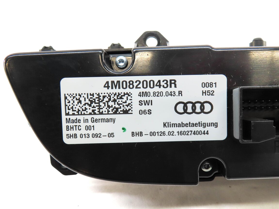 Thumbnail 6: 2017-2019 AUDI Q7 (4M) FRONT HEATER A/C TEMPERATURE CLIMATE CONTROL PANEL