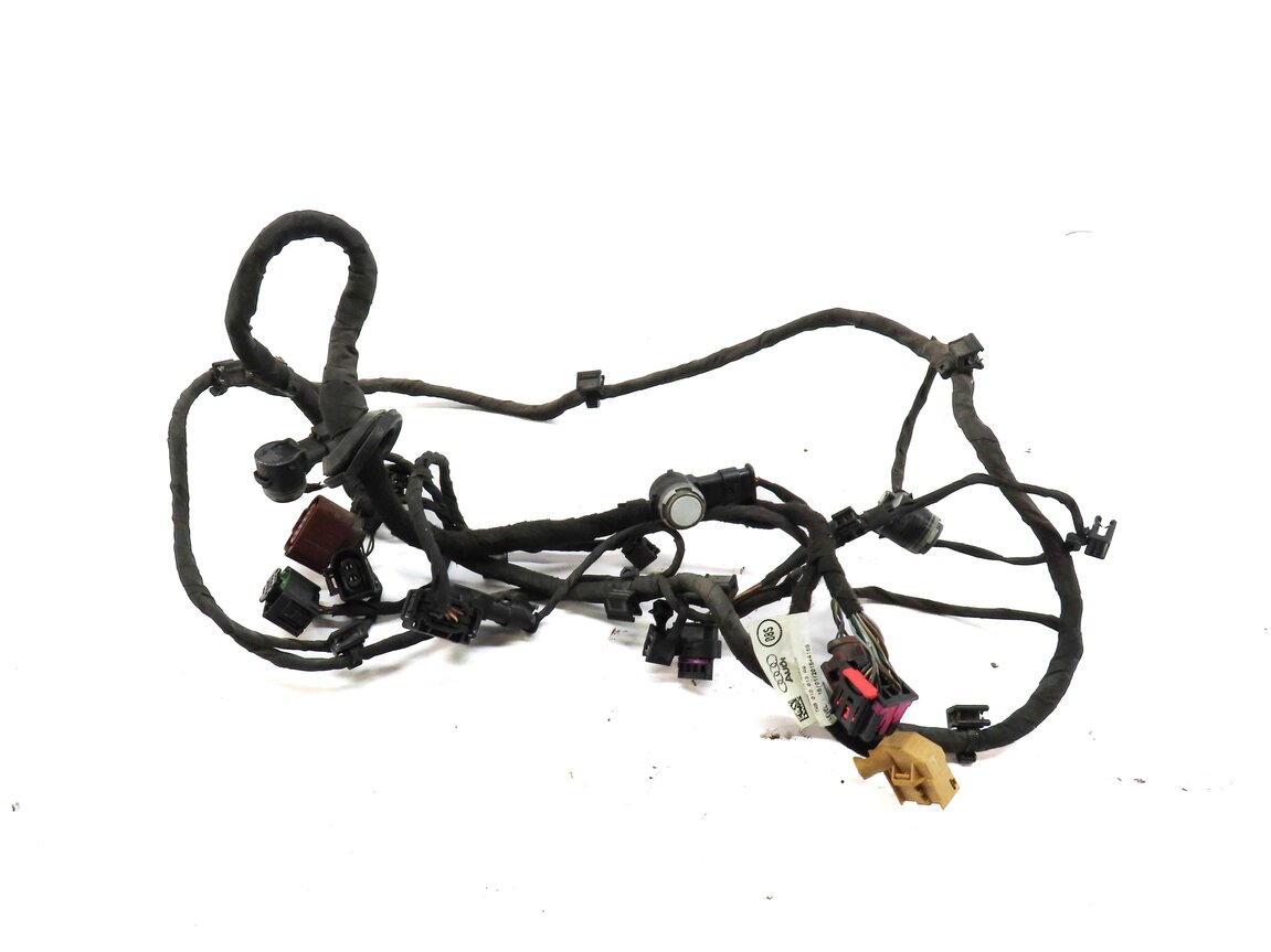 Thumbnail 2: 2017 AUDI Q7 (4M) REAR PARK DISTANCE PDC SENSOR SET 4 (WHITE) w/ WIRE HARNESS