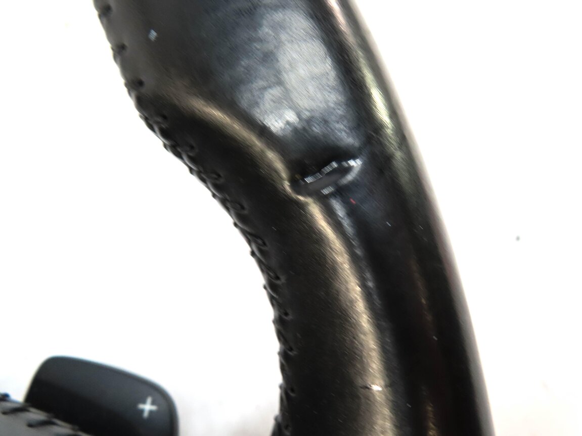 Thumbnail 7: 17-19 AUDI Q7 4M 3 SPOKE SPORT STEERING WHEEL w/ SHIFT PADDLES & SWITCHES BLACK