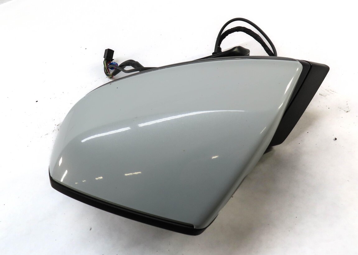 Thumbnail 5: 17-19 AUDI Q7 4M LEFT DRIVER P-FOLD BLIND SPOT CAMERA DOOR MIRROR (WHITE)