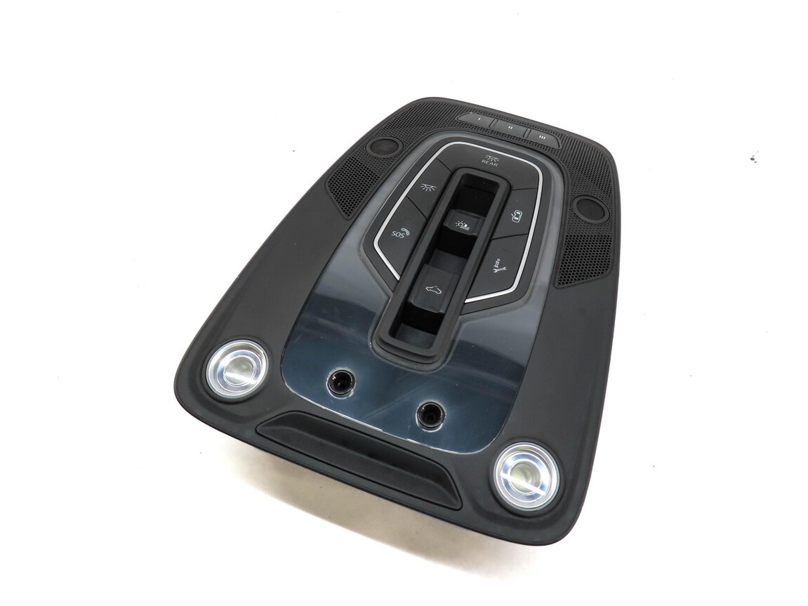 Thumbnail 1: 2017 AUDI Q7 (4M) FRONT CENTER ROOF PRIMARY DOME LIGHT w/ SWITCH BUTTONS (BLACK)
