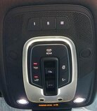Thumbnail 2: 2017 AUDI Q7 (4M) FRONT CENTER ROOF PRIMARY DOME LIGHT w/ SWITCH BUTTONS (BLACK)