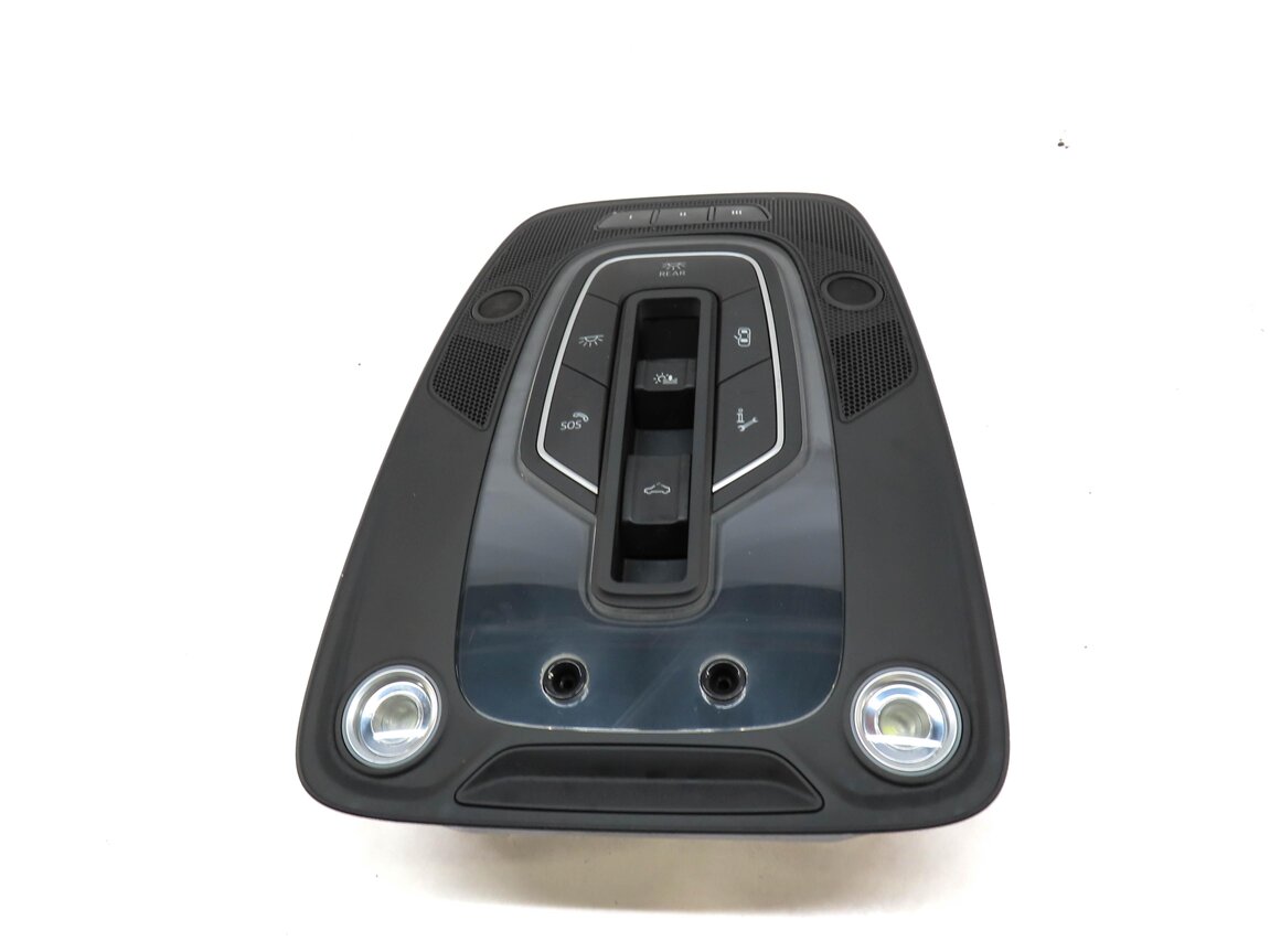 Thumbnail 3: 2017 AUDI Q7 (4M) FRONT CENTER ROOF PRIMARY DOME LIGHT w/ SWITCH BUTTONS (BLACK)