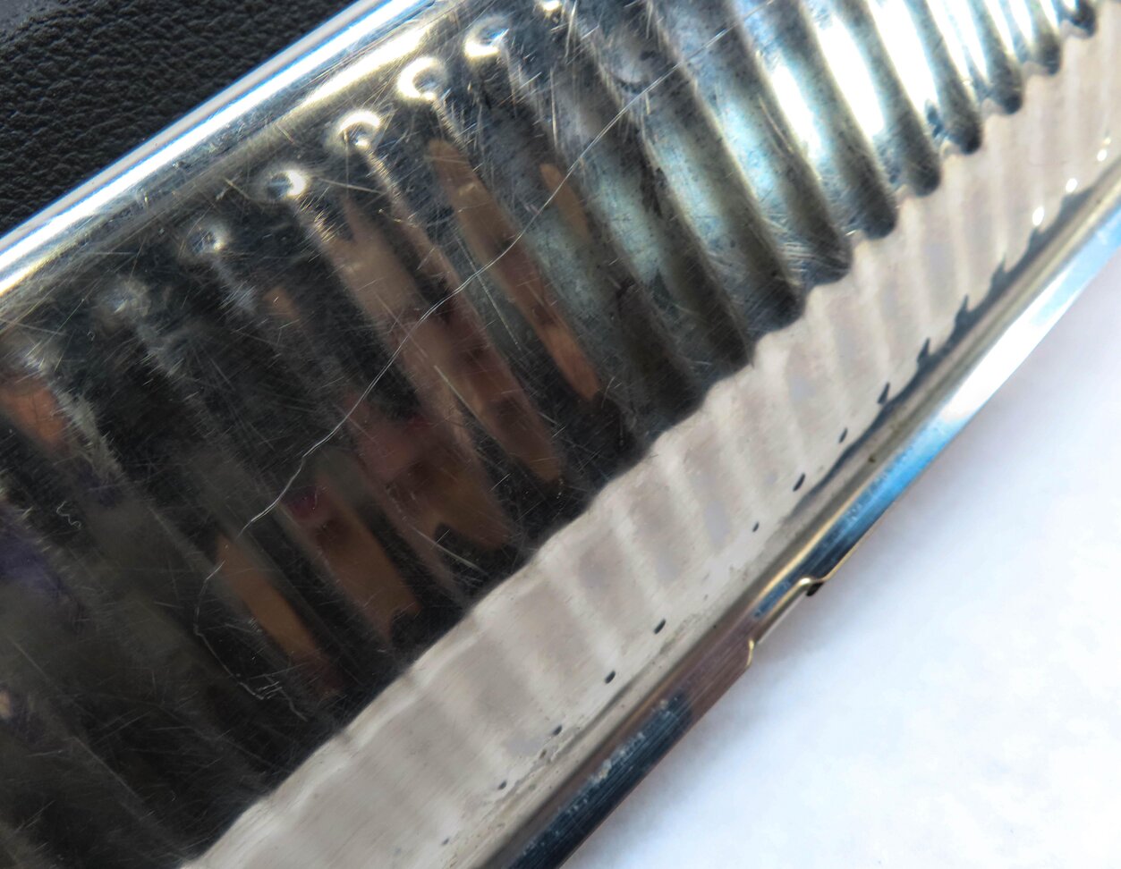Thumbnail 7: 2017 AUDI Q7 (4M) TRUNK SILL CHROME KICK PLATE COVER TRIM PANEL 4M0864483B