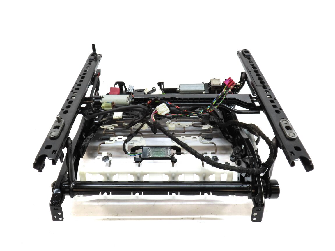 Thumbnail 4: 17-22 AUDI Q7 4M FRONT LEFT DRIVER SEAT TRACK & MOTORS (w/ HEAT MEMORY w/o VENT)