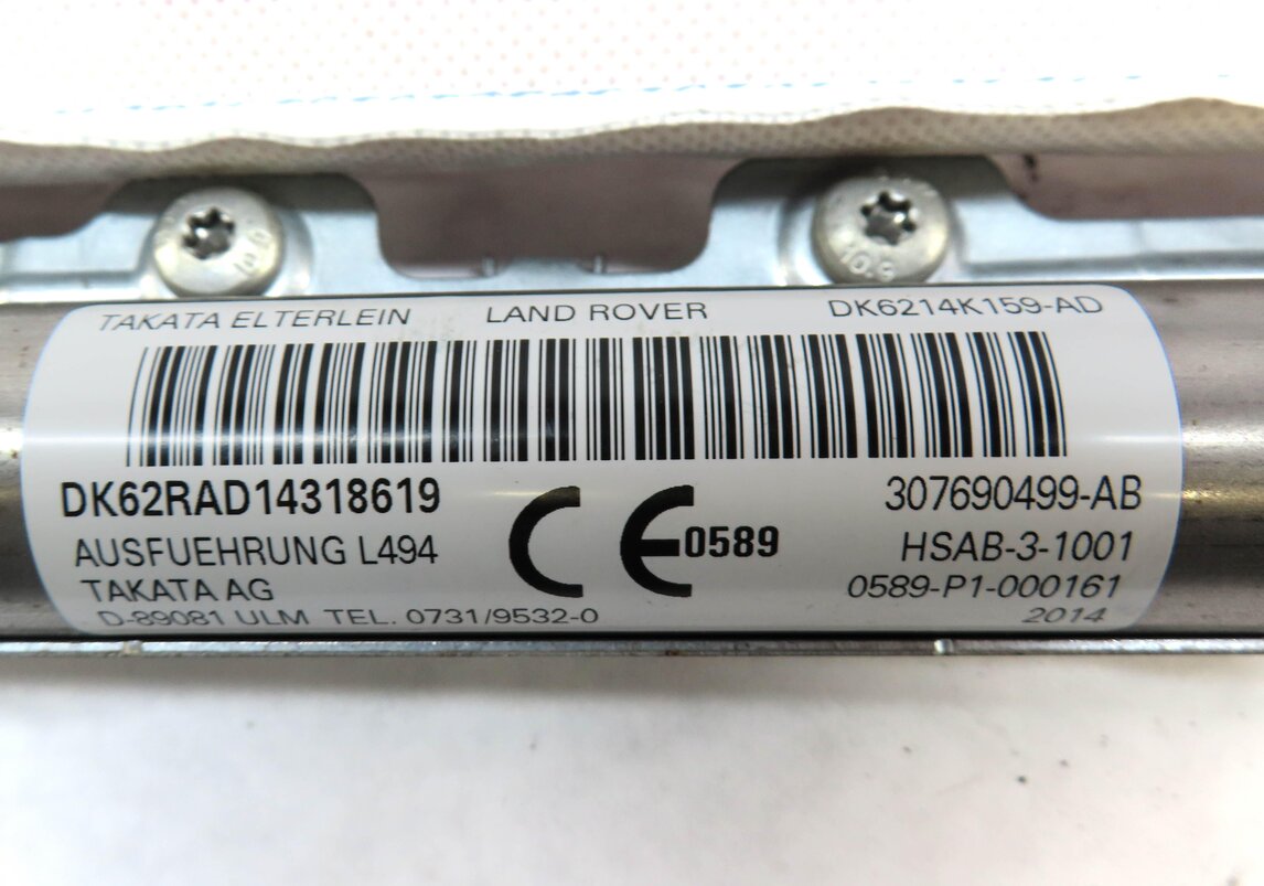 Thumbnail 5: 2014-2020 RANGE ROVER SPORT (L494) RIGHT PASSENGER SIDE CURTAIN AIRBAG AIR BAG