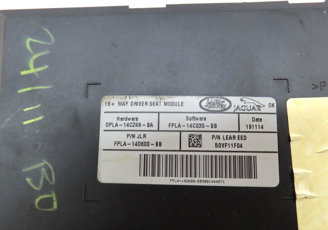 Thumbnail 4: 2015 RANGE ROVER SPORT (L494) FRONT LEFT DRIVER SEAT CONTROL MODULE