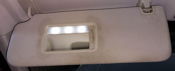 Thumbnail 2: 2014-2015 RANGE ROVER SPORT (L494) FRONT LEFT & RIGHT SUNVISOR SET-2 (BEIGE)