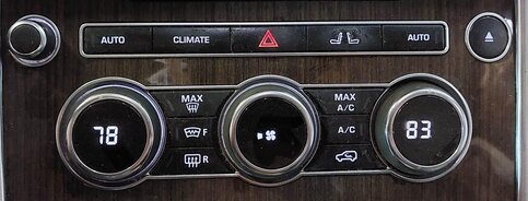 Thumbnail 2: 14-15 RANGE ROVER SPORT (L405 L494) FRONT HEATER A/C TEMPERATURE RADIO CONTROL