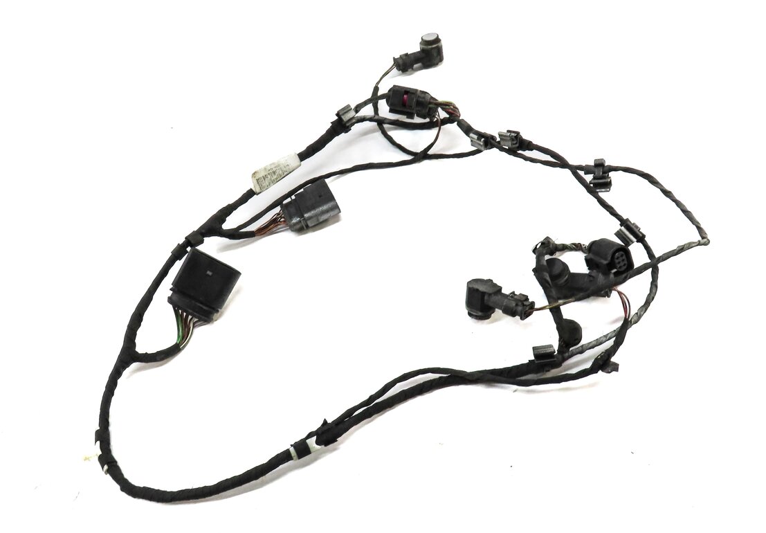 Thumbnail 1: 2015 AUDI Q7 (4L) REAR PDC PARK DISTANCE SENSOR SET w/ HARNESS (ICE SILVER)