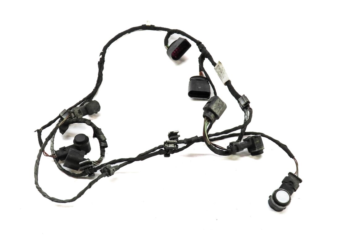 Thumbnail 3: 2015 AUDI Q7 (4L) REAR PDC PARK DISTANCE SENSOR SET w/ HARNESS (ICE SILVER)