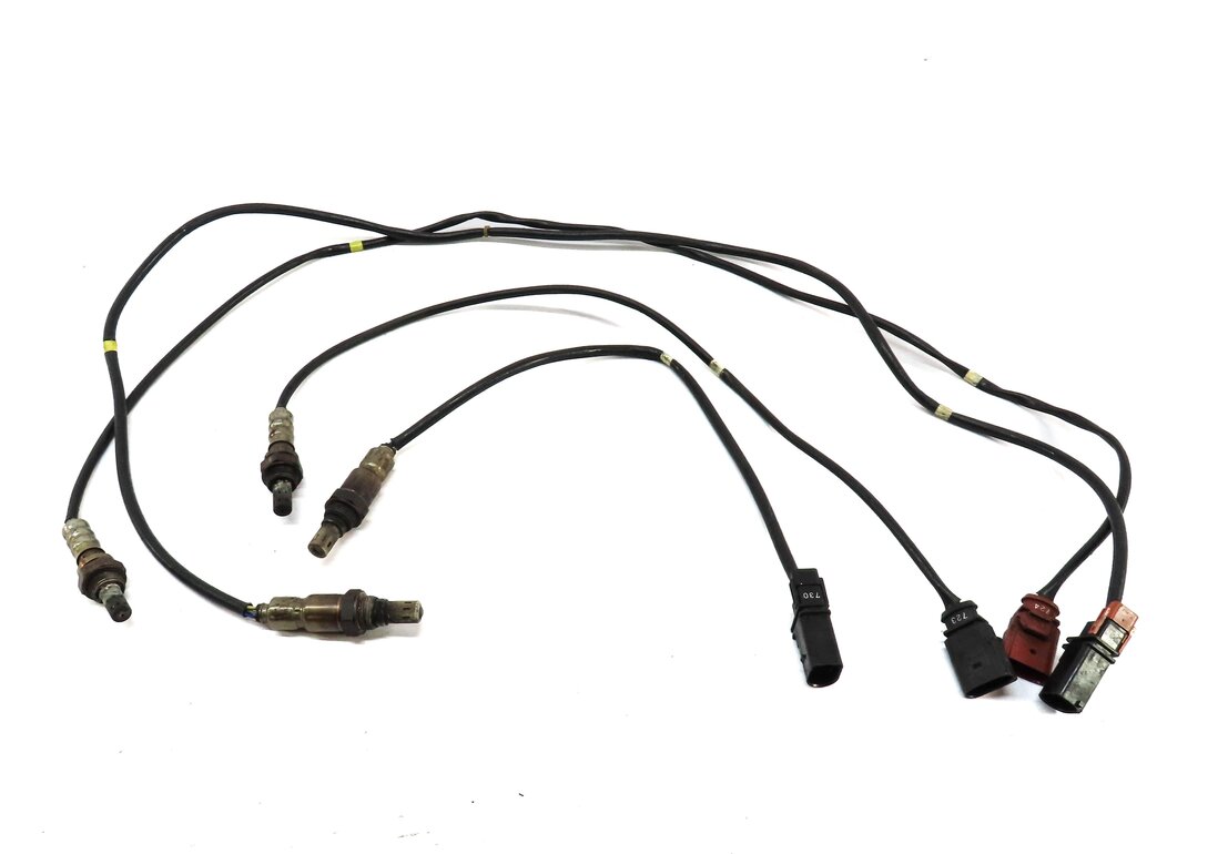 Thumbnail 2: 2015 AUDI Q7 (4L) 3.0L PRE POST CAT O2 OXYGEN LAMBDA PROBE SENOSR SET-4