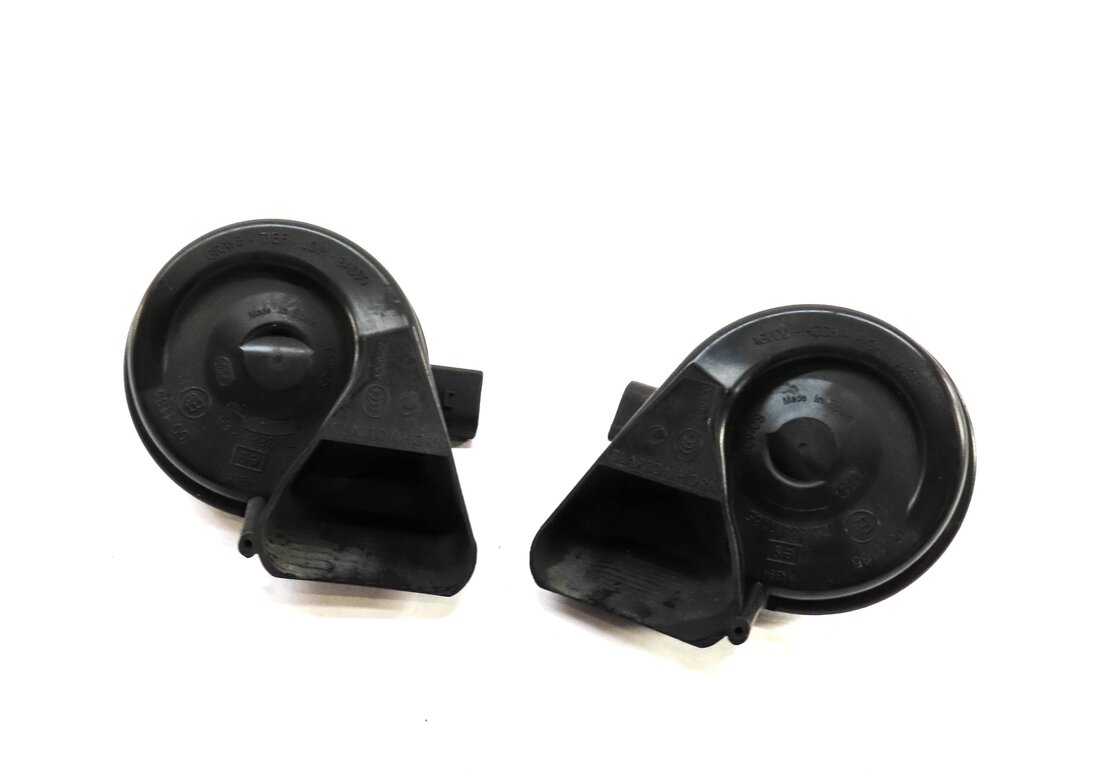 Thumbnail 2: 2007-2015 AUDI Q7 R8 (4L 4S) HIGH & LOW TONE HORN SET-2