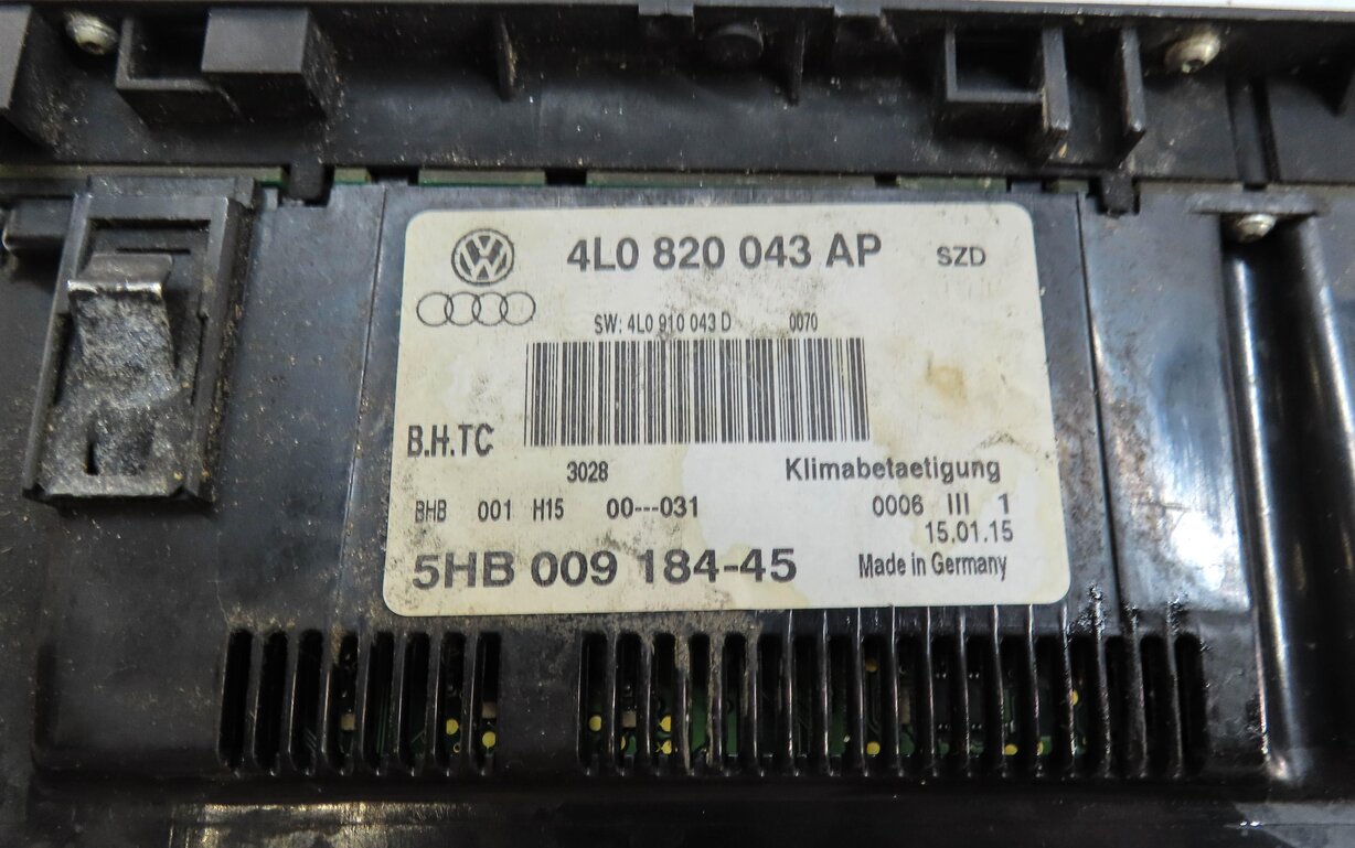 Thumbnail 5: 2013-2015 AUDI Q7 (4L) HEATER AC TEMPERATURE CLIMATE CONTROL PANEL (HEATED SEAT)