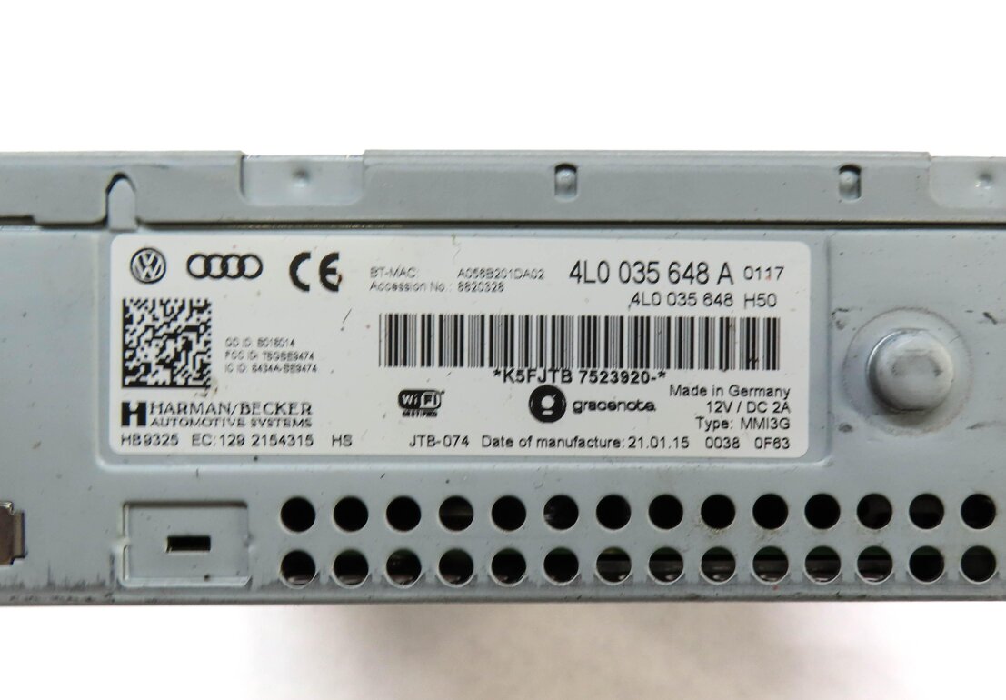 Thumbnail 5: 2013-2015 AUDI Q7 (4L) RADIO STEREO MMI CD DVD SD SIM MULTIMEDIA PLAYER READER