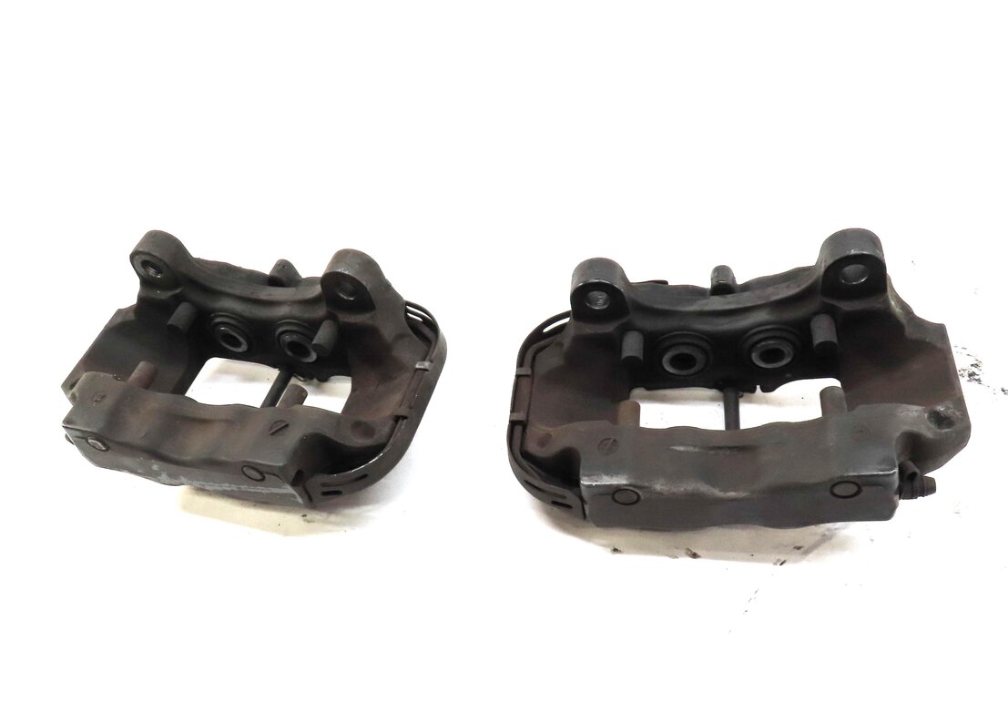 Thumbnail 4: 04-15 VW TOUAREG AUDI Q7 (4L) REAR LEFT & RIGHT DISC BRAKE CALIPER SET-2 BREMBO