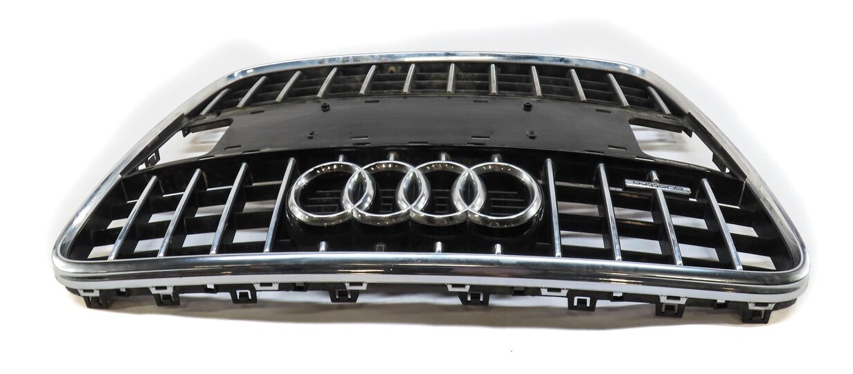 Thumbnail 3: 2010-2015 AUDI Q7 (4L) FRONT MAIN CENTER HOOD GRILLE AIR VENT TRIM (BLACK)