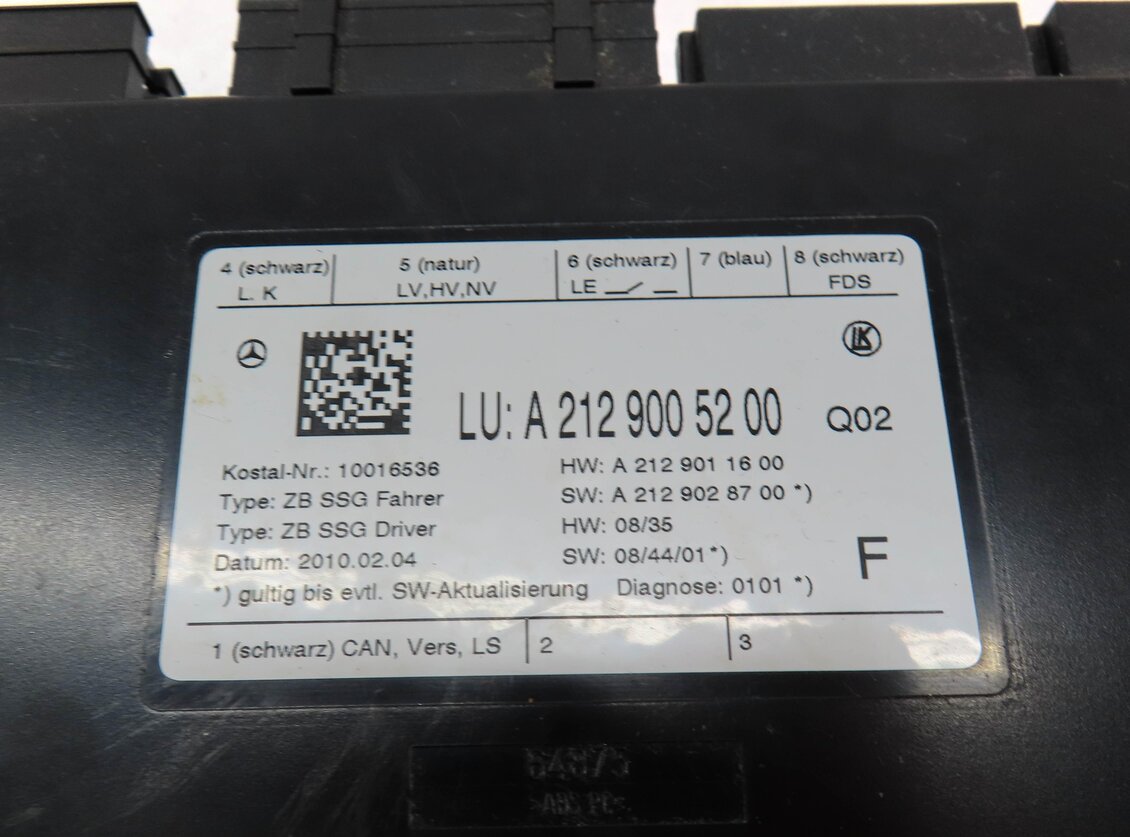 Thumbnail 4: 2010 MERCEDES E350 (W207) FRONT LEFT DRIVER SEAT CONTROL MODULE