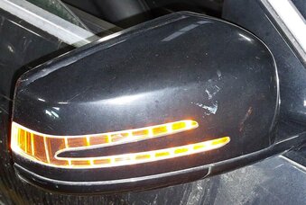 Thumbnail 2: 2010 MERCEDES E350 E550 (C207) RIGHT HEATED MEMORY AUTODIM DOOR MIRROR (BLACK)