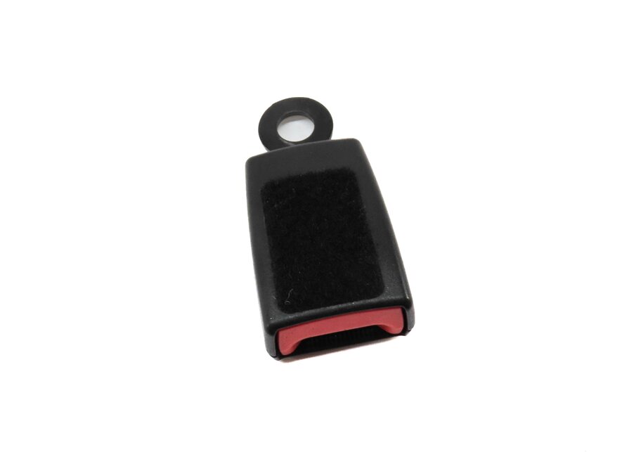 2016 LAND ROVER LR4 REAR 2ND ROW MIDDLE CENTER SEATBELT BUCKLE RECEIVER (BLACK)