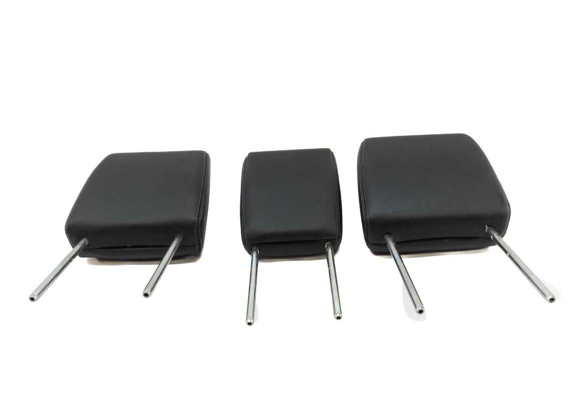 Thumbnail 2: 10-16 LAND ROVER LR4 REAR LEFT RIGHT CENTER 2ND ROW SEAT HEADREST SET 3 (BLACK)