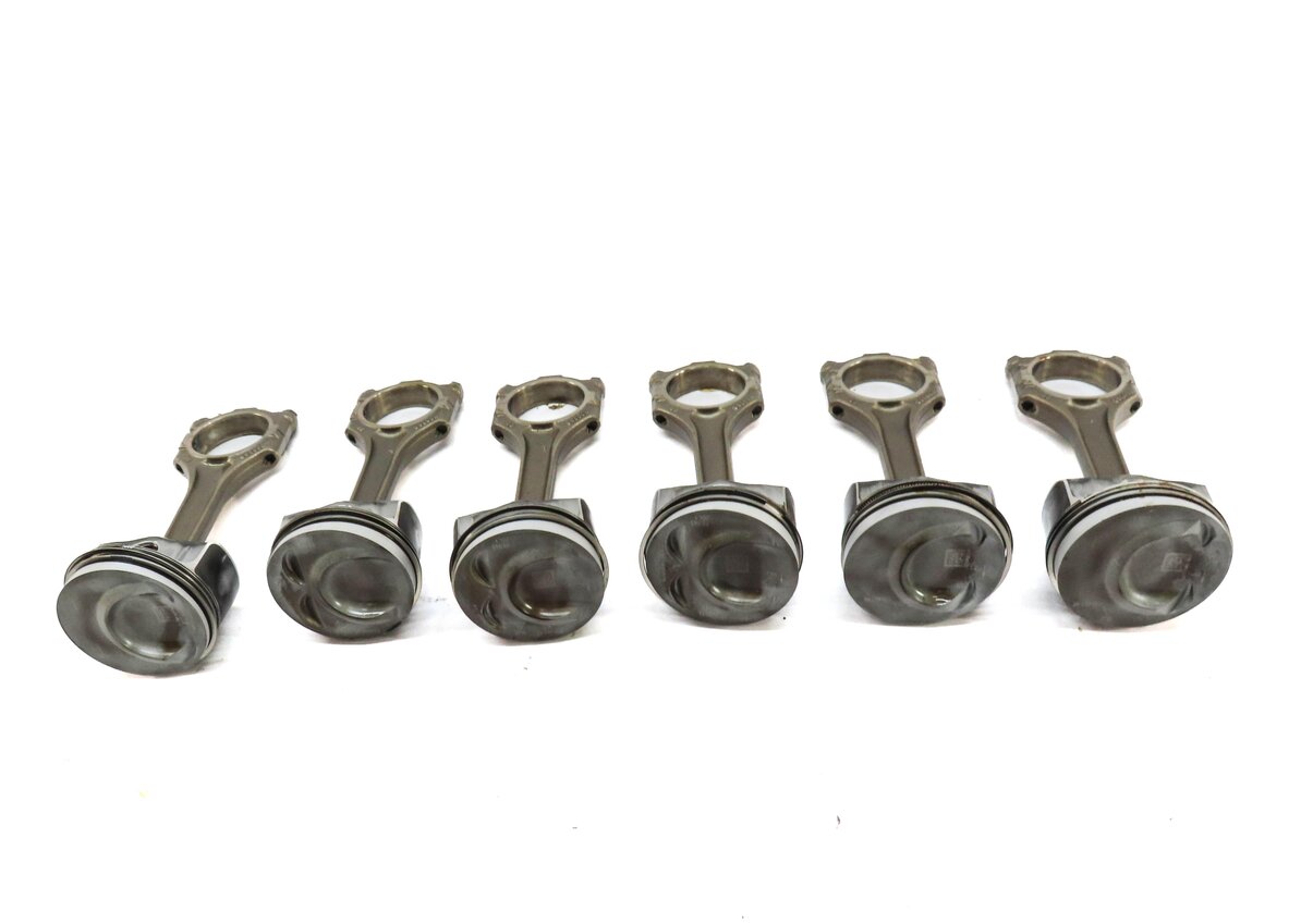 Thumbnail 3: 2011-2018 PORSCHE CAYENNE (958) 3.6L M55 VR6 ENGINE PISTON w/ CONNECTING ROD SET