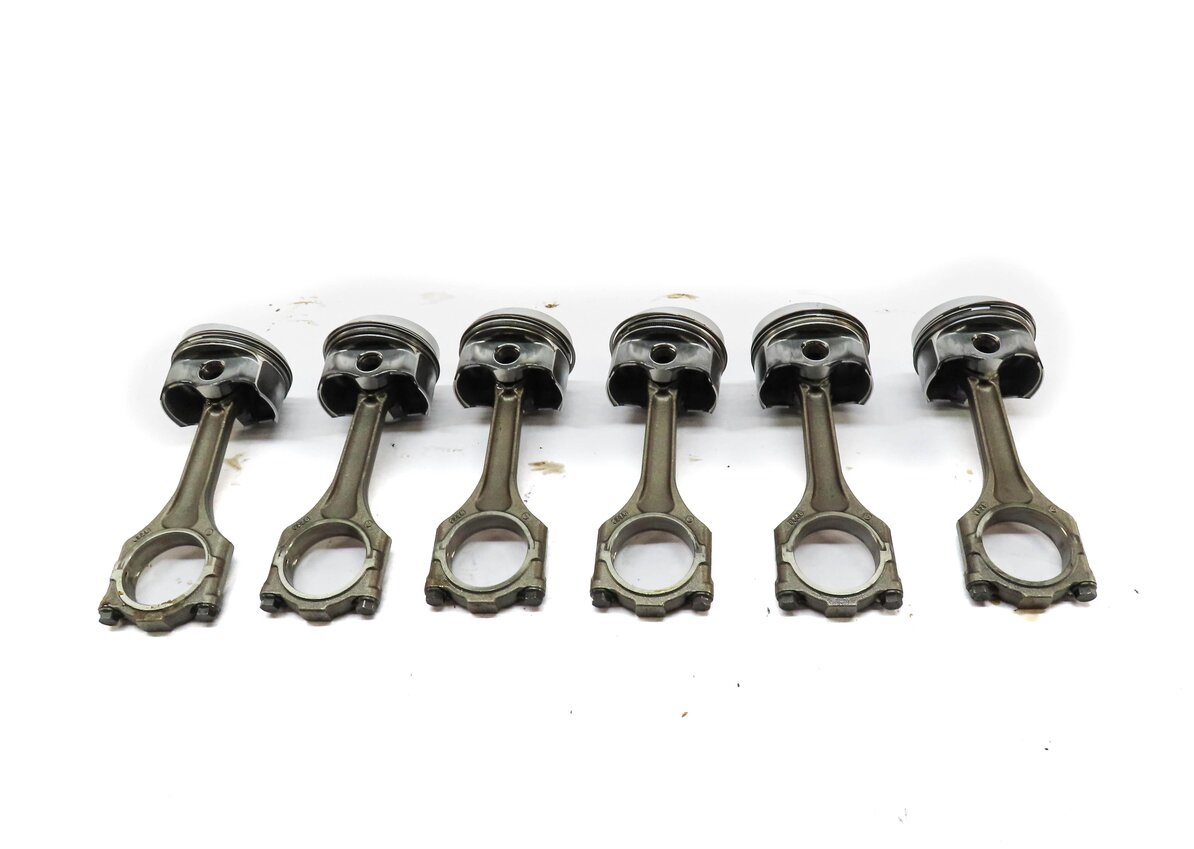 Thumbnail 4: 2011-2018 PORSCHE CAYENNE (958) 3.6L M55 VR6 ENGINE PISTON w/ CONNECTING ROD SET