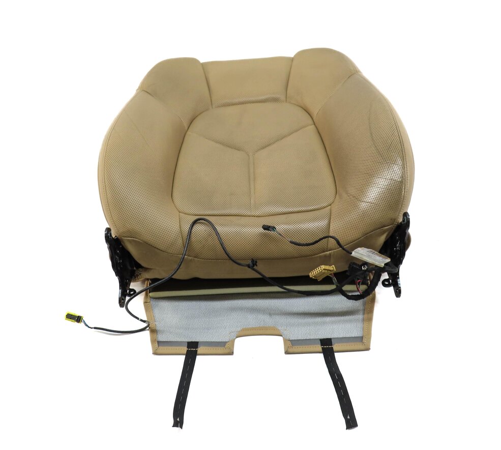 Thumbnail 2: 2013 PORSCHE CAYENNE (958) DRIVER UPPER TOP HEATED SEAT CUSHION (LUXOR BEIGE)