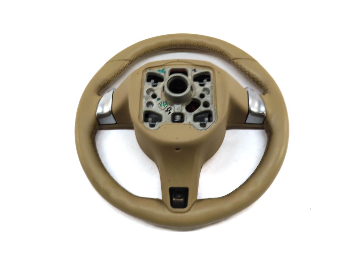 Thumbnail 4: 2010-2016 PORSCHE CAYENNE PANAMERA (958 970 G1) HEATED STEERING WHEEL (BEIGE)