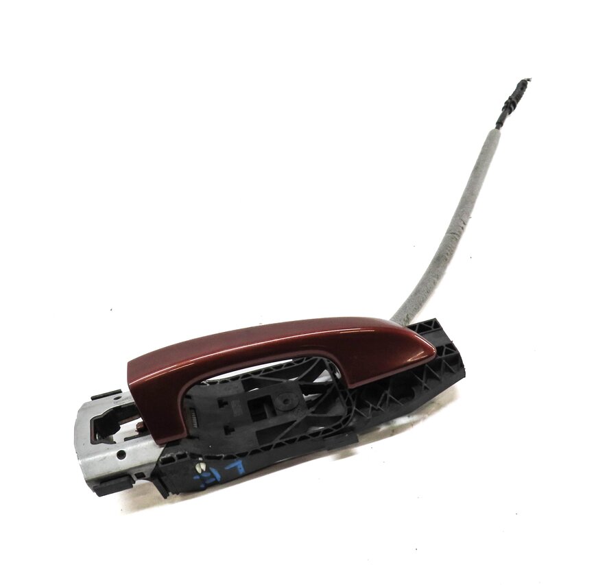 11-18 PORSCHE CAYENNE (958) LEFT FRONT DRIVER EXTERIOR DOOR HANDLE (AUBURN RED)