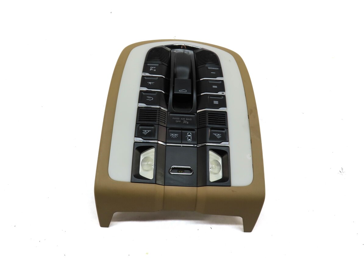 Thumbnail 3: 2013 PORSCHE CAYENNE (958) FRONT DOMELIGHT MAP READING DOME LIGHT LAMP (BEIGE)