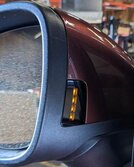Thumbnail 2: 11-14 PORSCHE CAYENNE (958) LEFT P-FOLD AUTODIM BLIND SPOT MIRROR (AUBURN RED)